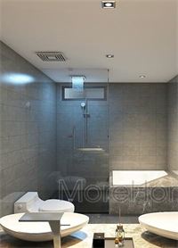 Nhà tắm kính 90 độ cửa quay