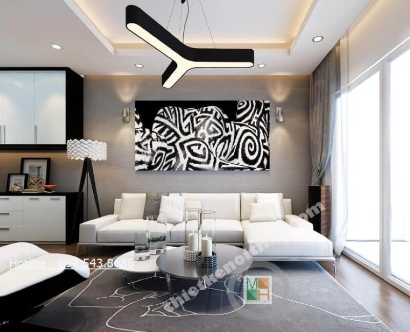 Nếu bạn thích sự đơn giản nhưng vẫn sang trọng thì mẫu giấy dán tường màu xám cũng là ý tưởng không tồi đâu nhé